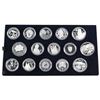 Image 2 : 1993-2008 Slovakia Republic  54-coin Proof Silver Coin Set . Coins come encapsulated and in large st