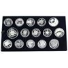 Image 4 : 1993-2008 Slovakia Republic  54-coin Proof Silver Coin Set . Coins come encapsulated and in large st