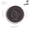 Image 1 : United States 1816 Large Cent 'Matron Head' in EF condition with some light corrosion. Worth a good 