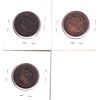 Image 2 : Lot of 3x Canadian Victorian Large 1-cent. Lot includes: 1891 LDLL Obv.3 F-VF, 1892 Obv.3 EF, & 1895
