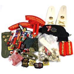 Estate lot of military Badges and buttons.