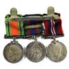 Image 2 : Set of 3 WWII Medals: Set includes the 1939-45 Defence Medal, Volunteer Service Medal, & the 1939-19