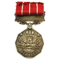 Canadian Forces Decoration George VI Issue. Named S/L W.H. Quinn.