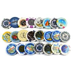 Estate lot of 23x Casino Tokens. 2pcs