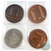 Image 1 : Lot of 4x Toronto City Medals. You will receive 3x different designs of the Toronto City Hall & 1840