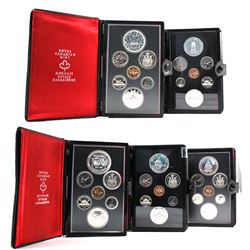 1974-1978 Canada 7-coin Specimen Double Dollar Sets (Some coins may be lightly toned). 5pcs