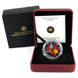 2013 Canada $20 Candy Cane Fine Silver Coin.