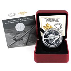 2015 Canada $20 WWII Battlefront - The Battle of Britain Fine Silver Coin. (TAX Exempt)