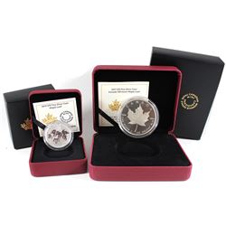 2015 Canada $10 Maple Leaf & 2017 $10 150 Iconic Maple Leaf 2oz Fine Silver Fine Silver Coins. 2Pcs 