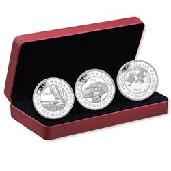 2013 Canada $20 Birth of the Royal Infant Fine Silver 3-Coin Set (Missing sleeve & the "Holding hand