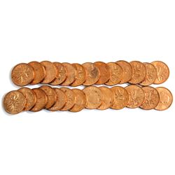 1963 Canada 1-cent Hanging 3 Variety in Plastic Tube. 26pcs