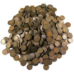 Group Lot of 1940 Canada George VI 1-cent in Circulated to Average Condition. 800pcs