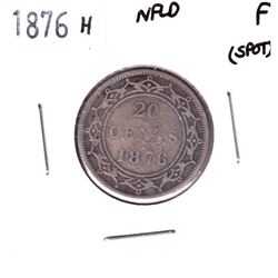 1876H Newfoundland 20-cent Fine (Spot).