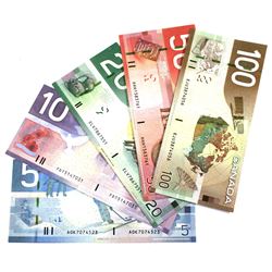 Set of Journey Series Banknotes $5-$100. Notes are  VF or better condition. ($185 Face) 5pc.