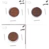 Image 1 : Lot of 3x Key date 1-cent. Lot includes: 1922 VG-F (cld), 1924 EF (minor rim bumps), & 1925 VF (impa