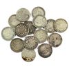 Image 1 : Estate lot of 15x 1914 Silver George 5th 10-cent. All coins are lower grades Good to Fine, dates are