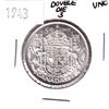Image 1 : 1943 Silver 50-cent with a Double Die on '3'. Coin is in UNC+ condition blast White!