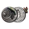 Image 1 : 2019 Tuvalu $2 Alien 40th Anniversary 2oz Antiqued Coin Inside of Beautifully Made Opening and Closi