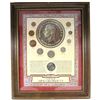 Image 1 : *Great Britain Coinage of King George VI 10-coin Set in Wooden Frame. This set features all denomina