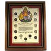 Image 1 : *Canadian Dime Collection 15-coin Set in Wooden Frame. This set features an example of every effigy,