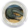 Image 1 : 2014 Australia Coloured Saltwater Crocodile .999 Fine Silver in Capsule. (TAX Exempt)