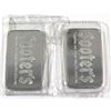 Image 2 : Scarce! Johnson Matthey 'SOOTERS' 1oz .999 Fine Silver Bars with Consecutive Serial Numbers. 2pcs (T