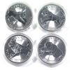 Image 1 : 2016-2019 Canada 1oz Predator Series .9999 Fine Silver Coins in Capsules - 2016 Cougar, 2017 Lynx, 2