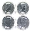 Image 2 : 2016-2019 Canada 1oz Predator Series .9999 Fine Silver Coins in Capsules - 2016 Cougar, 2017 Lynx, 2