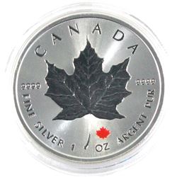 2016 Canada 1oz Coloured .9999 Fine Silver Maple Leaf in Capsule. (TAX Exempt)