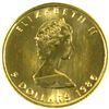 Image 2 : 1986 Canada $5 1/10oz .9999 Fine Gold Maple Leaf. (TAX Exempt)