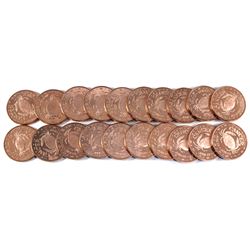 Full Tube of 1oz Zodiac Cancer .999 Fine Copper Rounds. 20pcs (TAX Exempt)