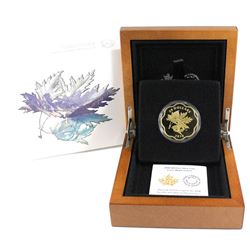 2018 Canada $20 Iconic Maple Leaves Gold Plated Fine Silver Coin. (TAX Exempt)