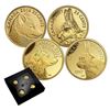 Image 1 : 2016-2017 Canada Predator vs Prey 0.5g Fine Gold Coins in 4-hole Magnifying Display - 2016 Tradition