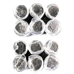 *Complete Set of 2000 Canada Millennium 25-cent Original Rolls of 40pcs (4 rolls are written on). 12