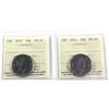 Image 1 : 2014 & 2015 Canada 50-cent ICCS Certified MS-66. 2pcs