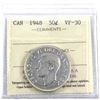 Image 1 : 1948 Canada 50-cent ICCS Certified VF-30.