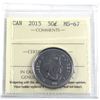 Image 1 : 2015 Canada 50-cent ICCS Certified MS-67.