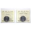 Image 1 : 2009 Canada 25-cent Klassen & Klassen Colour ICCS Certified MS-65. 2pcs