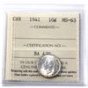 Image 1 : 1941 Canada 10-cent ICCS Certified MS-63.