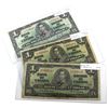Image 1 : 1937 $1 Bank of Canada Notes Including all 3 Signature Combinations - BC-21a Osborne-Towers, BC-21c 