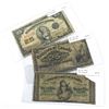 Image 1 : 1870 DC-1b, 1900 DC-15b & 1924 DC-24d Dominion of Canada 25c Notes with Every Example in the Series.