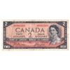 Image 1 : 1954 $2 BC-30b $2 Bank of Canada Note with Beattie-Rasminsky Signatures, H/B6992509, VF.