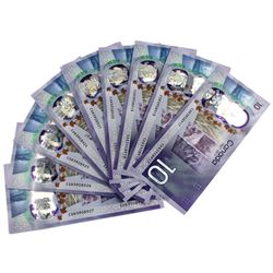 1867-2017 Bank of Canada  $10 Commemorative Notes with Consecutive Serial Numbers CDB3908917-922 & C