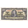 Image 1 : 1937 $20 BC-25c Bank of Canada Note with Coyne-Towers Signatures, H/E3691643, F-VF (Damaged).