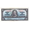 Image 1 : 1937 $5 BC-23b Bank of Canada Note with Gordon-Towers Signatures, X/C2252447, VF (Stain almost fully