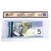 Image 2 : 2006 BC-67a-N1-iii $5, Bank of Canada, Jenkins-Dodge, Printed in 2006, 4 Digit RADAR, S/N: AOG927672