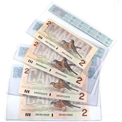 1986 Bank of Canada $2 Replacement Notes CCC Certified GUNC-65 - BC-55bA ARX1908742, BC-55bA BBX0590