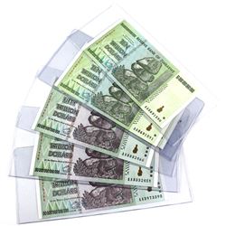 Reserve Bank of Zimbabwe 3x 10 Trillion & 3x 50 Trillion Uncirculated Banknotes. The 10 trillion not