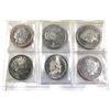 Image 1 : Estate Lot of Vintage Miscellaneous 1oz .999 Fine Silver Rounds. All except one have the design of d