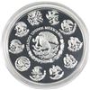 Image 2 : 2019 Mexico 5oz .999 Fine Silver Proof Libertad in Black Display Box (Light marks on capsule). TAX E